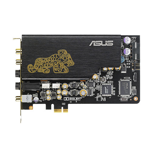 ASUS MM SO Essence STX II PCIE  PCI EXPRESS 124 dB ASUS AV100 HIGH-DEFINITION SOUND PROCESSOR (MAX. 192 KHZ/24-BIT) DOLBY TECHNOLOGIES: 1.7LB